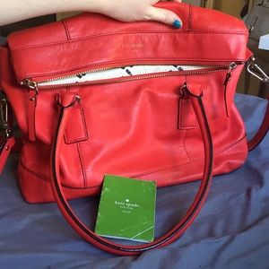 Kate Spade | Carmen Red Fold Over Crossbody ♠️